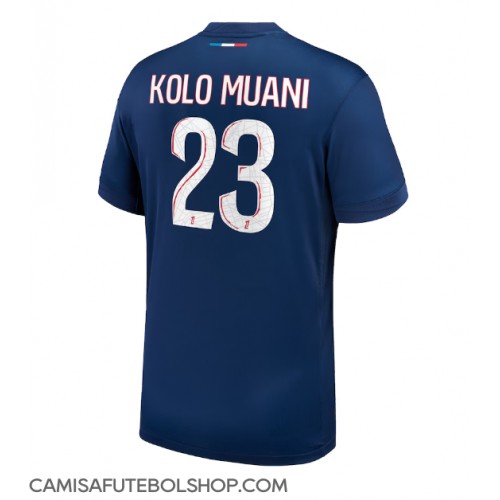 Camisa de time de futebol Paris Saint-Germain Randal Kolo Muani #23 Replicas 1º Equipamento 2024-25 Manga Curta